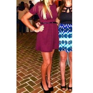 Black & Red Dress w/ Pockets - Small
